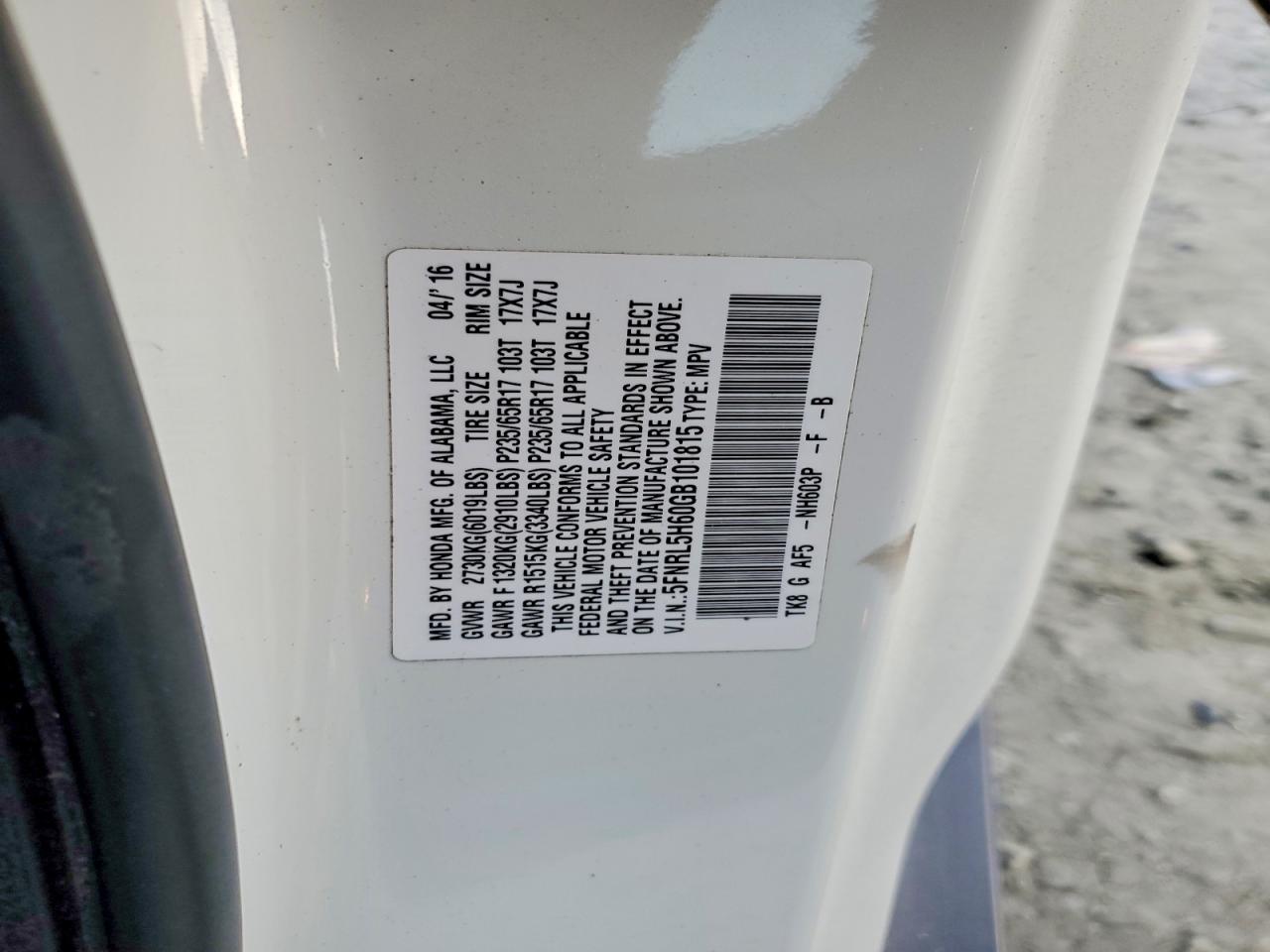 2016 HONDA ODYSSEY