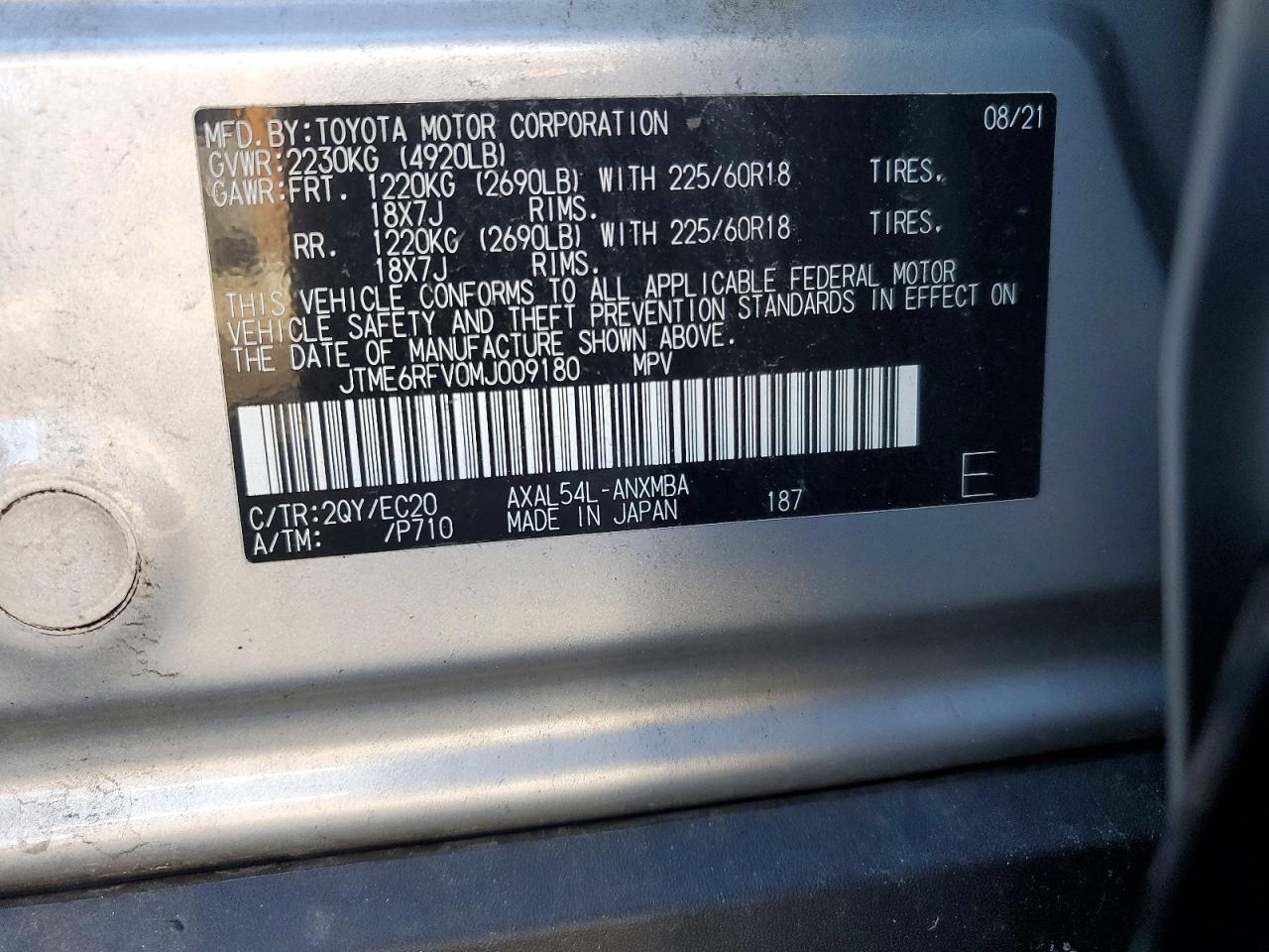 2021 TOYOTA RAV4