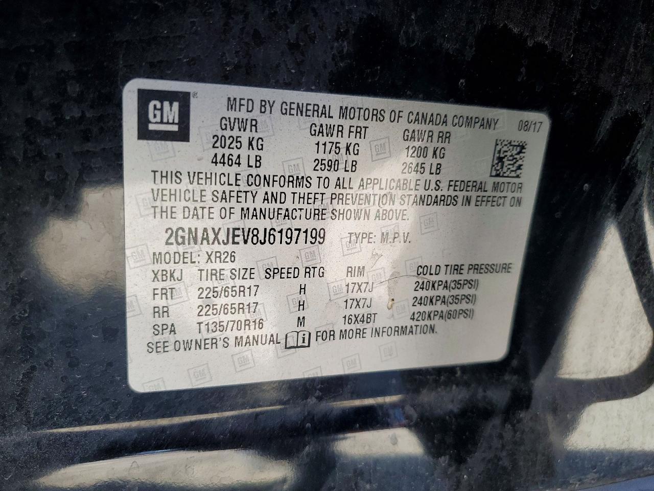 2018 CHEVROLET EQUINOX