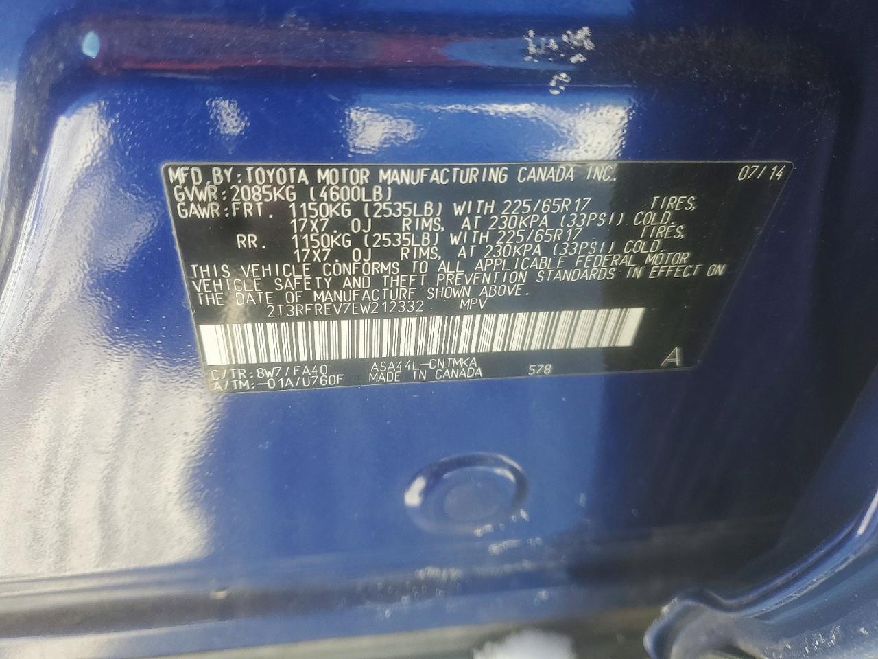 2014 TOYOTA RAV4