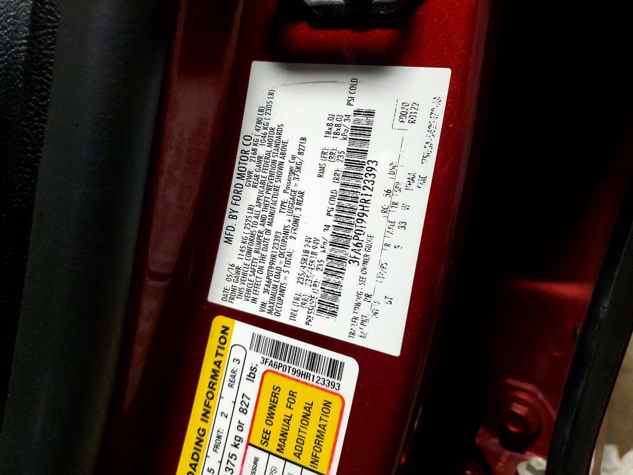 2017 FORD FUSION
