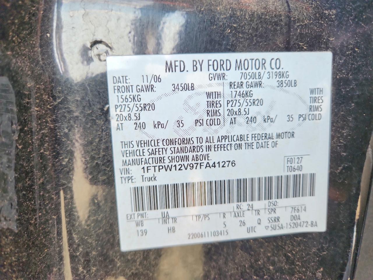 2007 FORD F-150