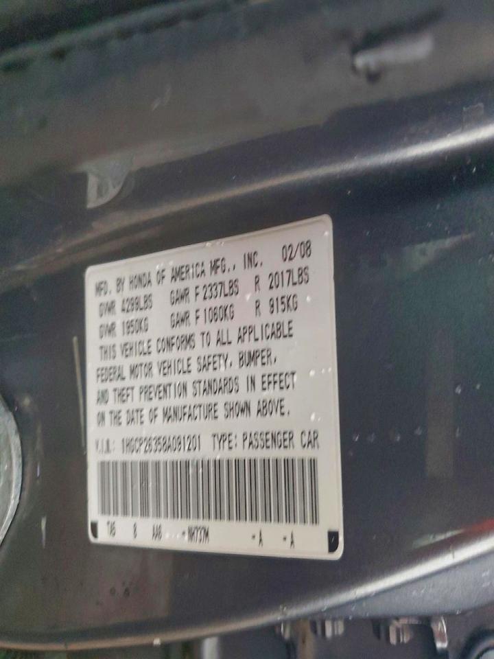 2008 HONDA ACCORD