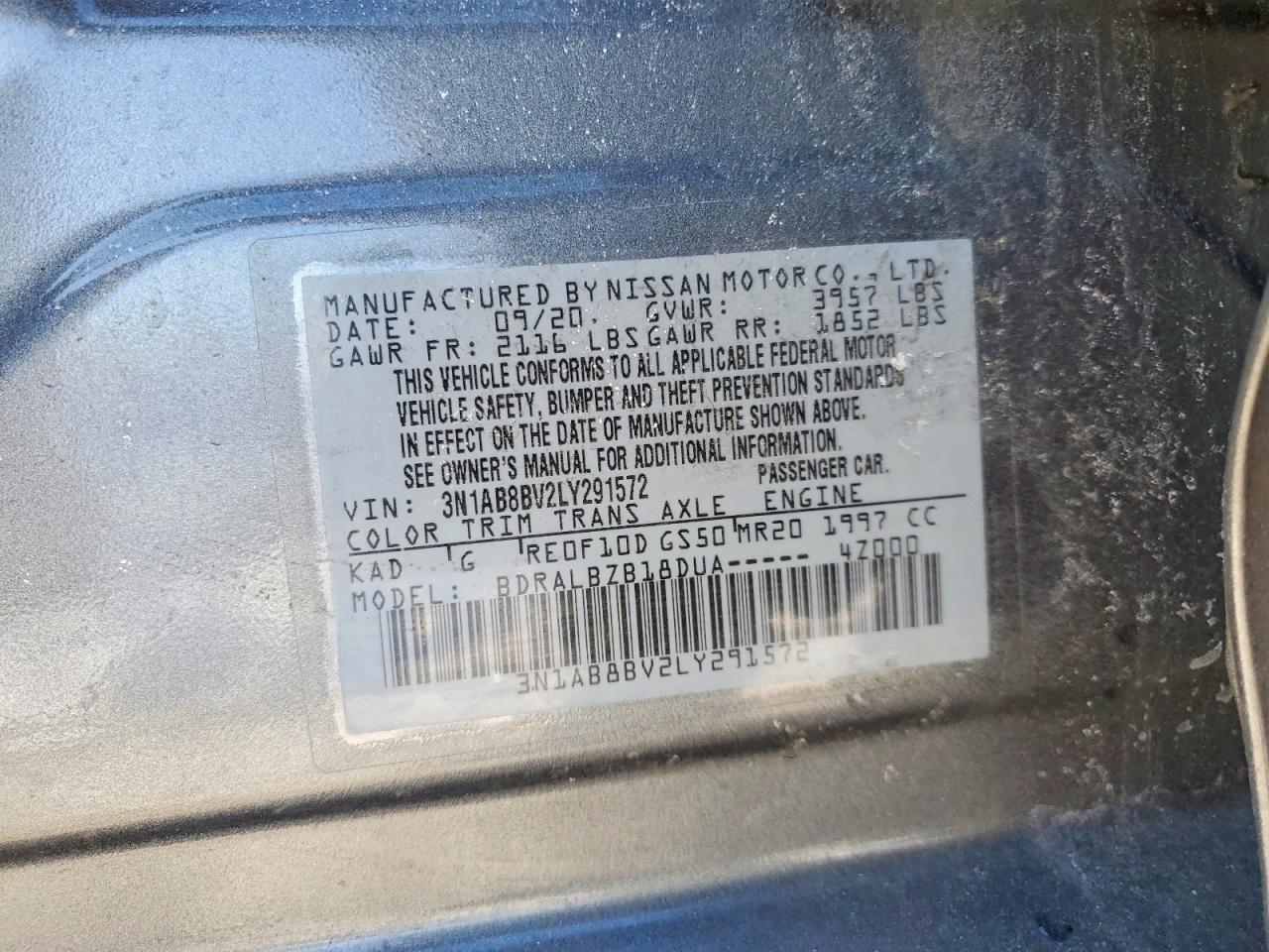 2020 NISSAN SENTRA