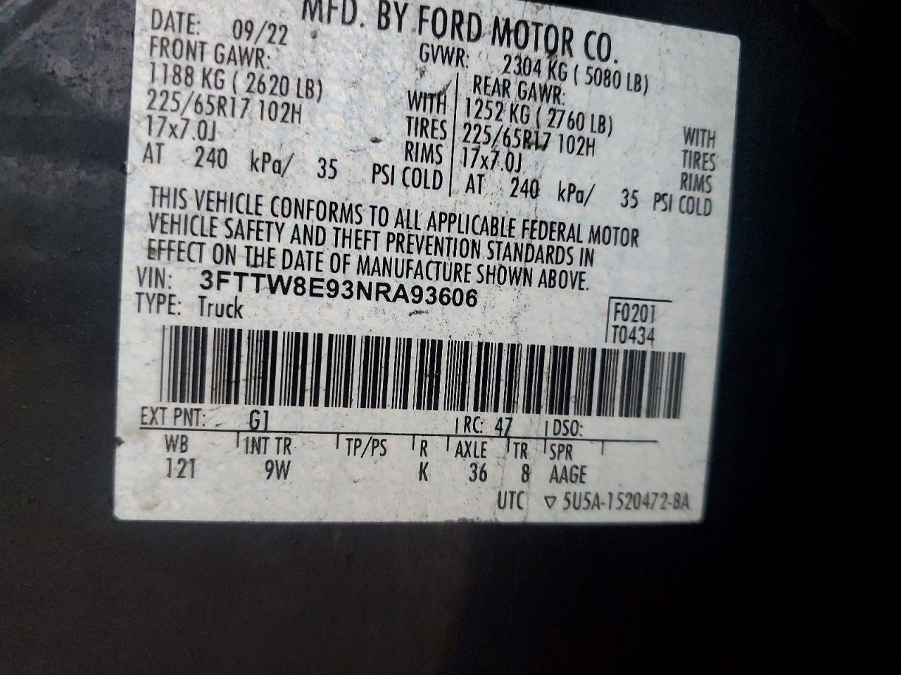 2022 FORD Maverick