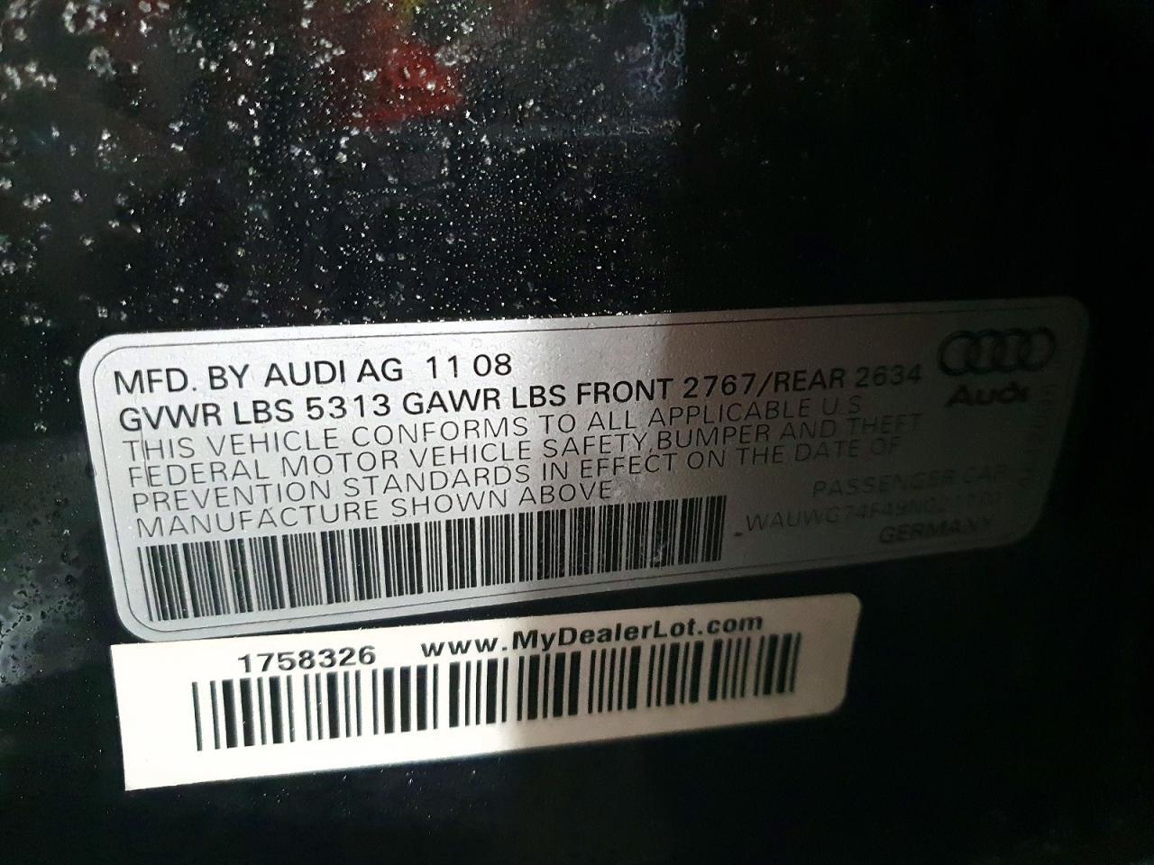 2009 AUDI A6