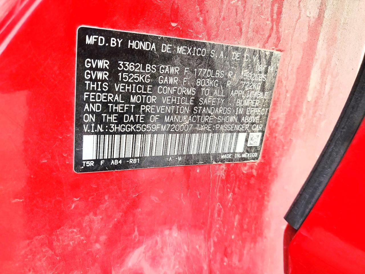2015 HONDA FIT