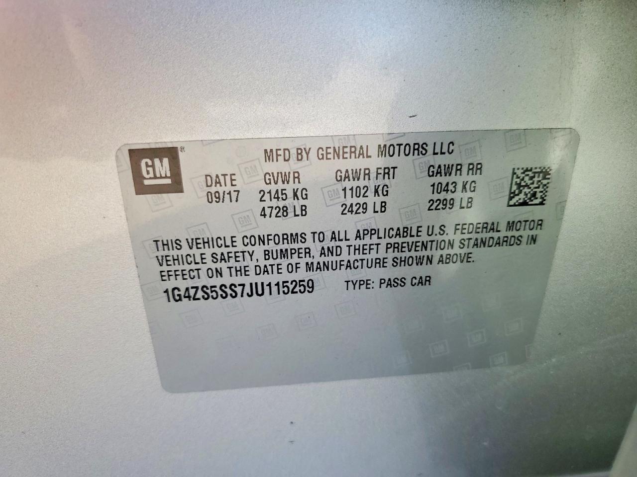 2018 BUICK LACROSSE