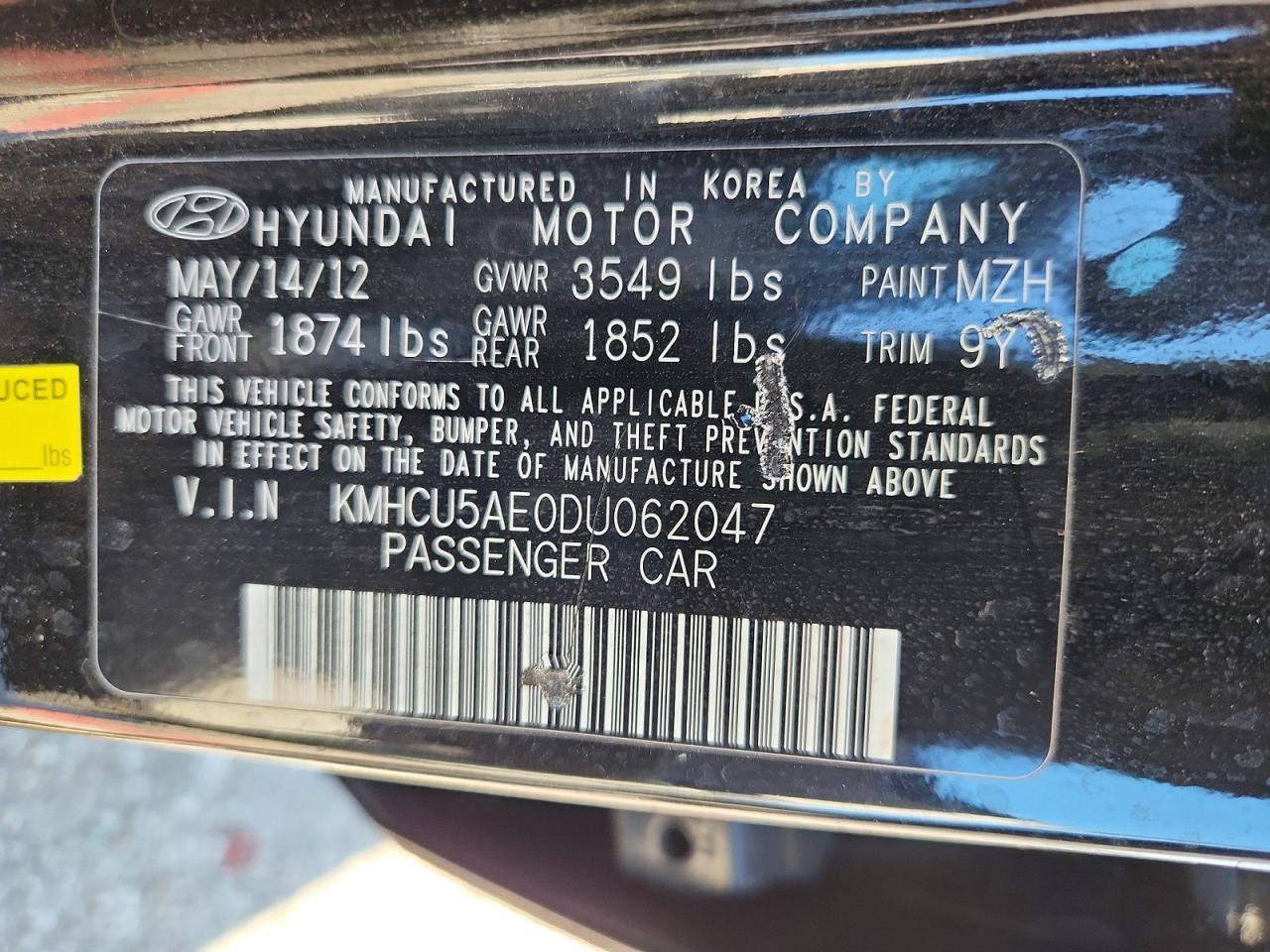 2013 HYUNDAI ACCENT