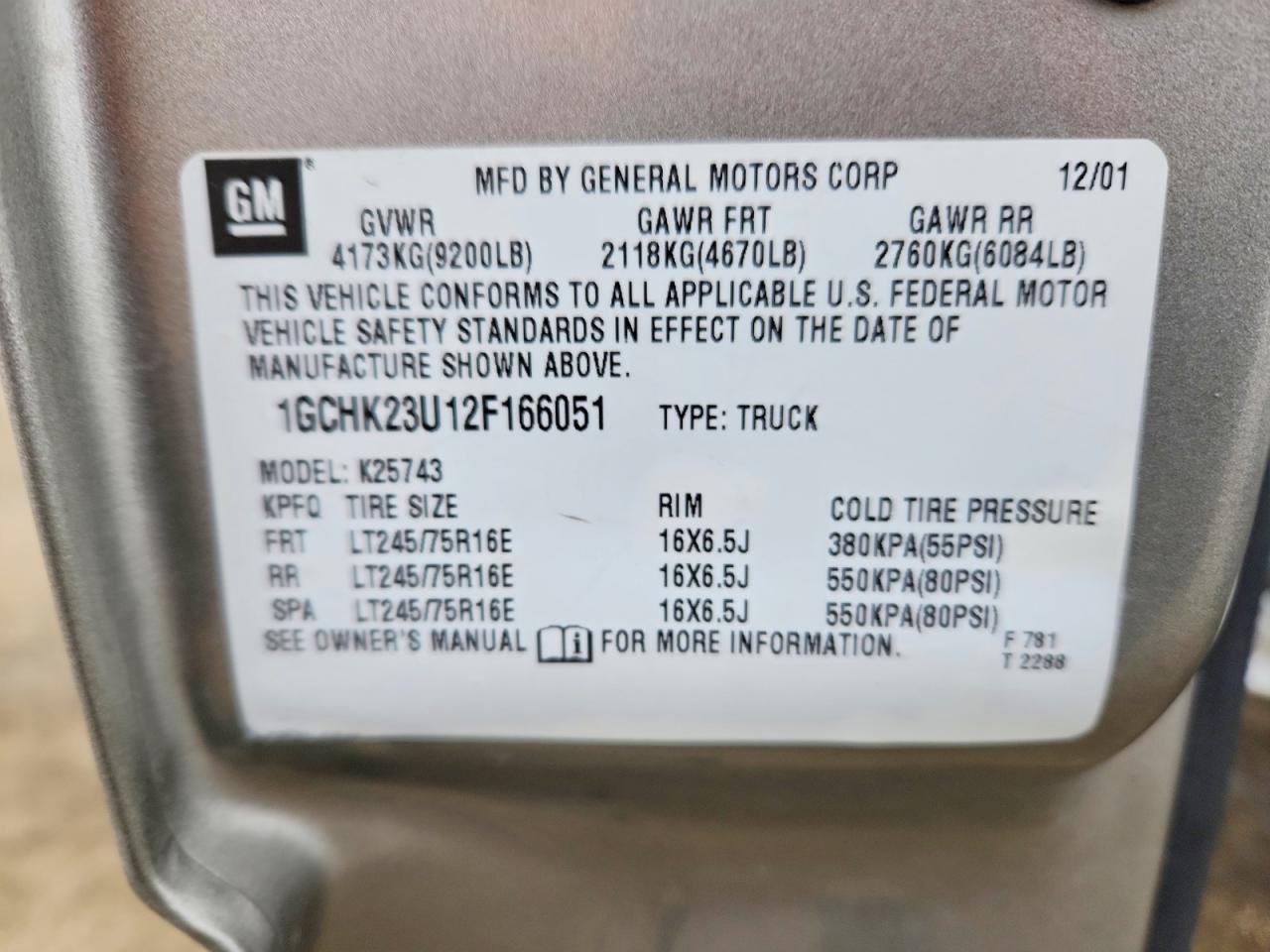 2002 CHEVROLET Silverado 2500