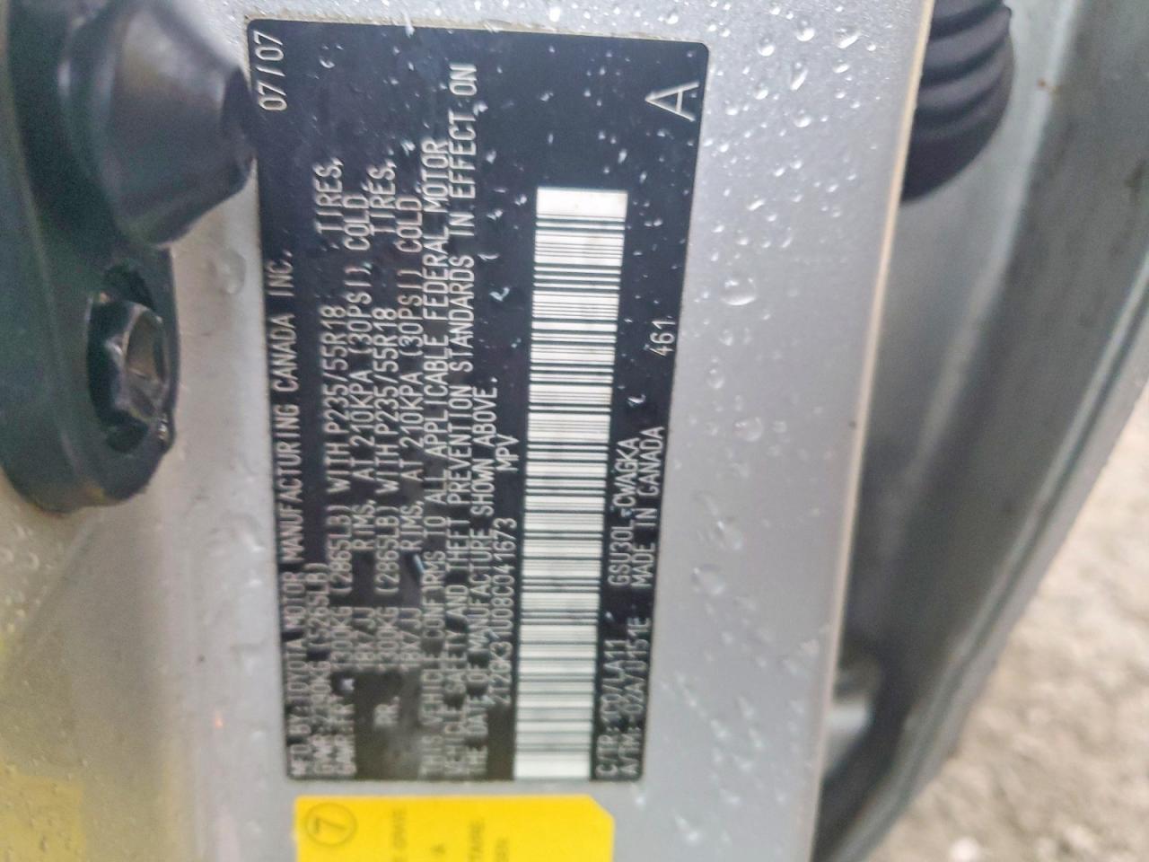 2008 LEXUS RX 350