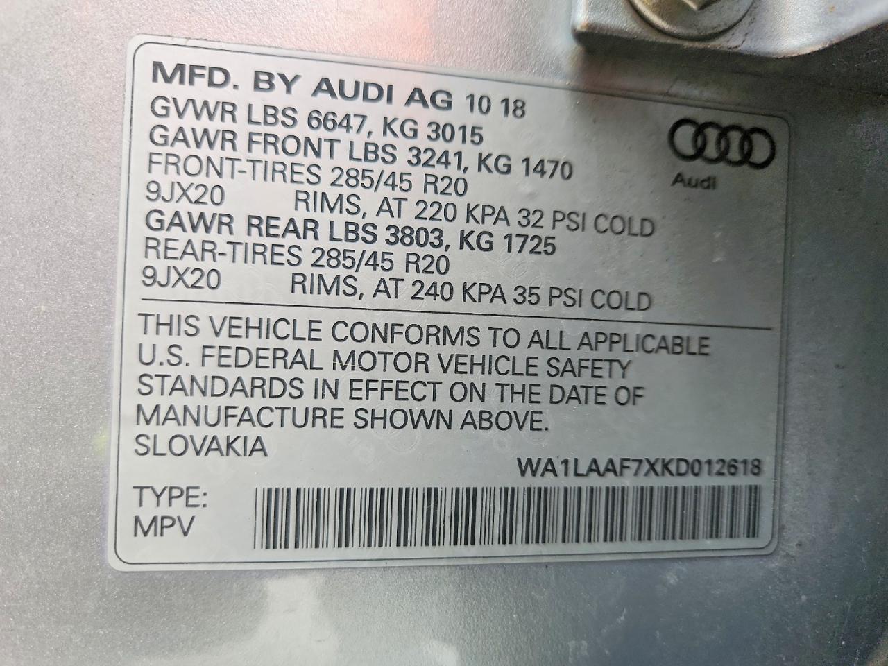 2019 AUDI Q7