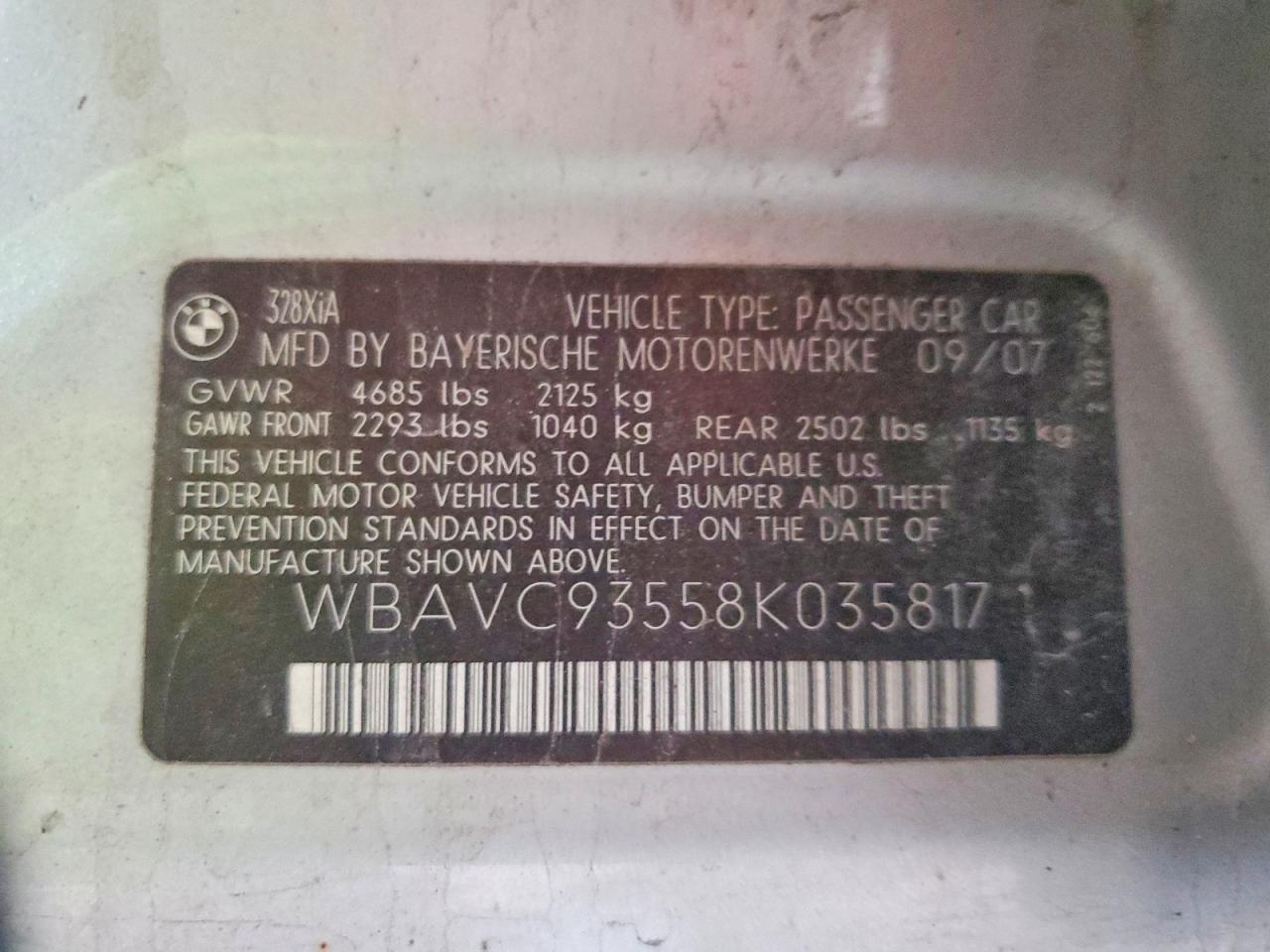 2008 BMW 3 SERIES