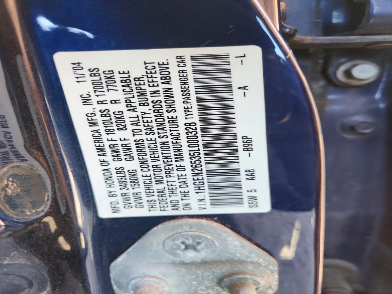 2005 HONDA CIVIC