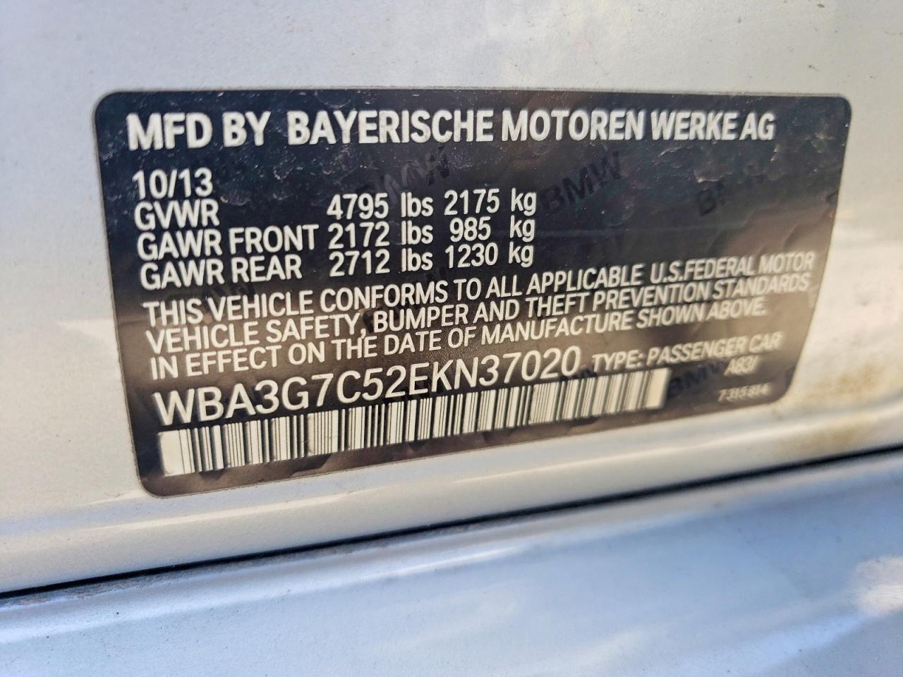 2014 BMW 3 SERIES