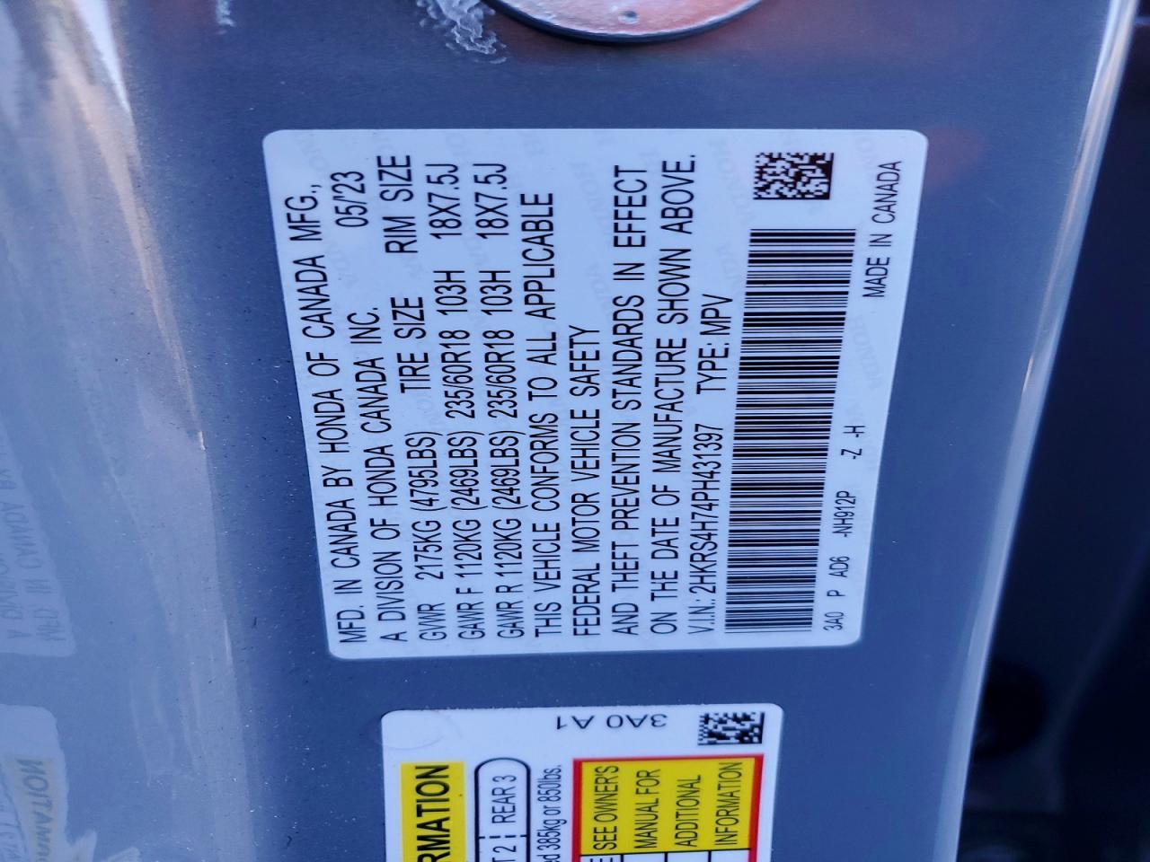 2023 HONDA CR-V