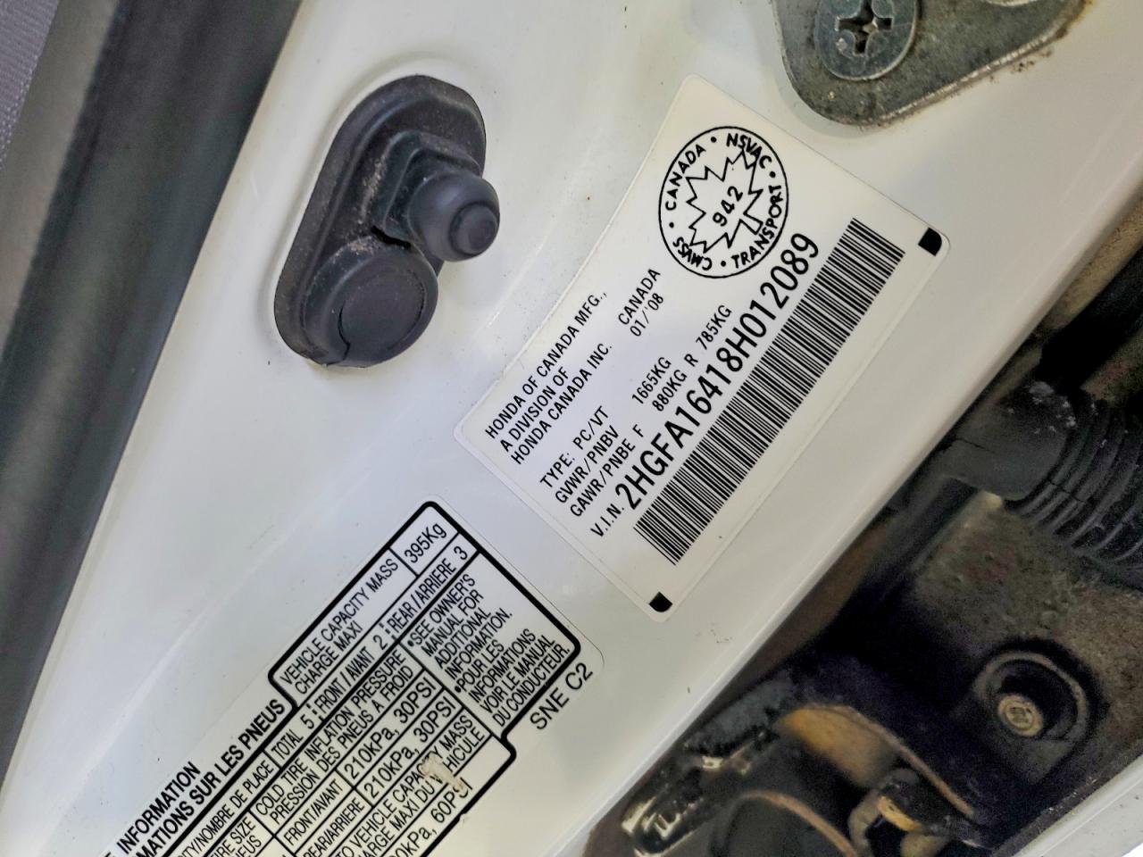 2008 HONDA CIVIC