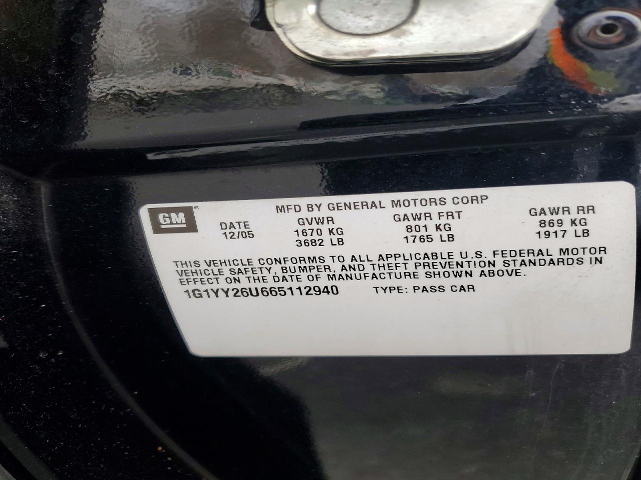 2006 CHEVROLET CORVETTE