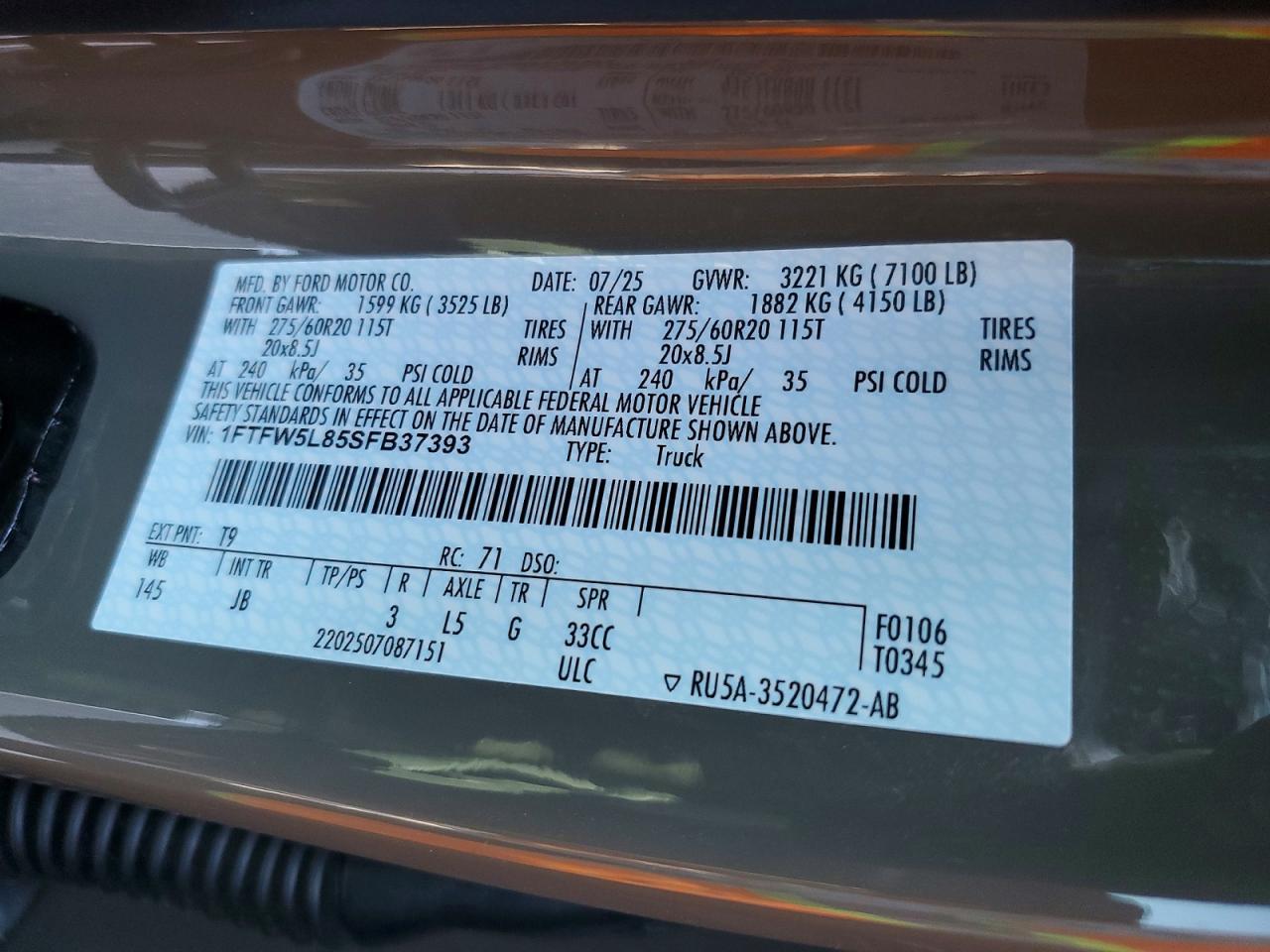 2025 FORD F-150