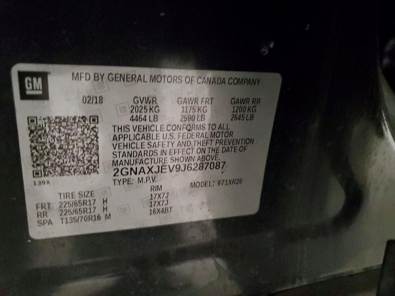 2018 CHEVROLET EQUINOX