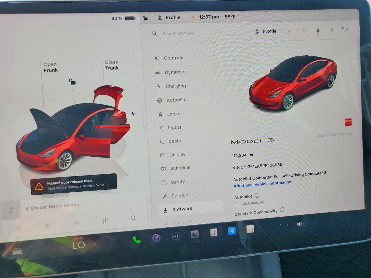 2023 TESLA MODEL 3