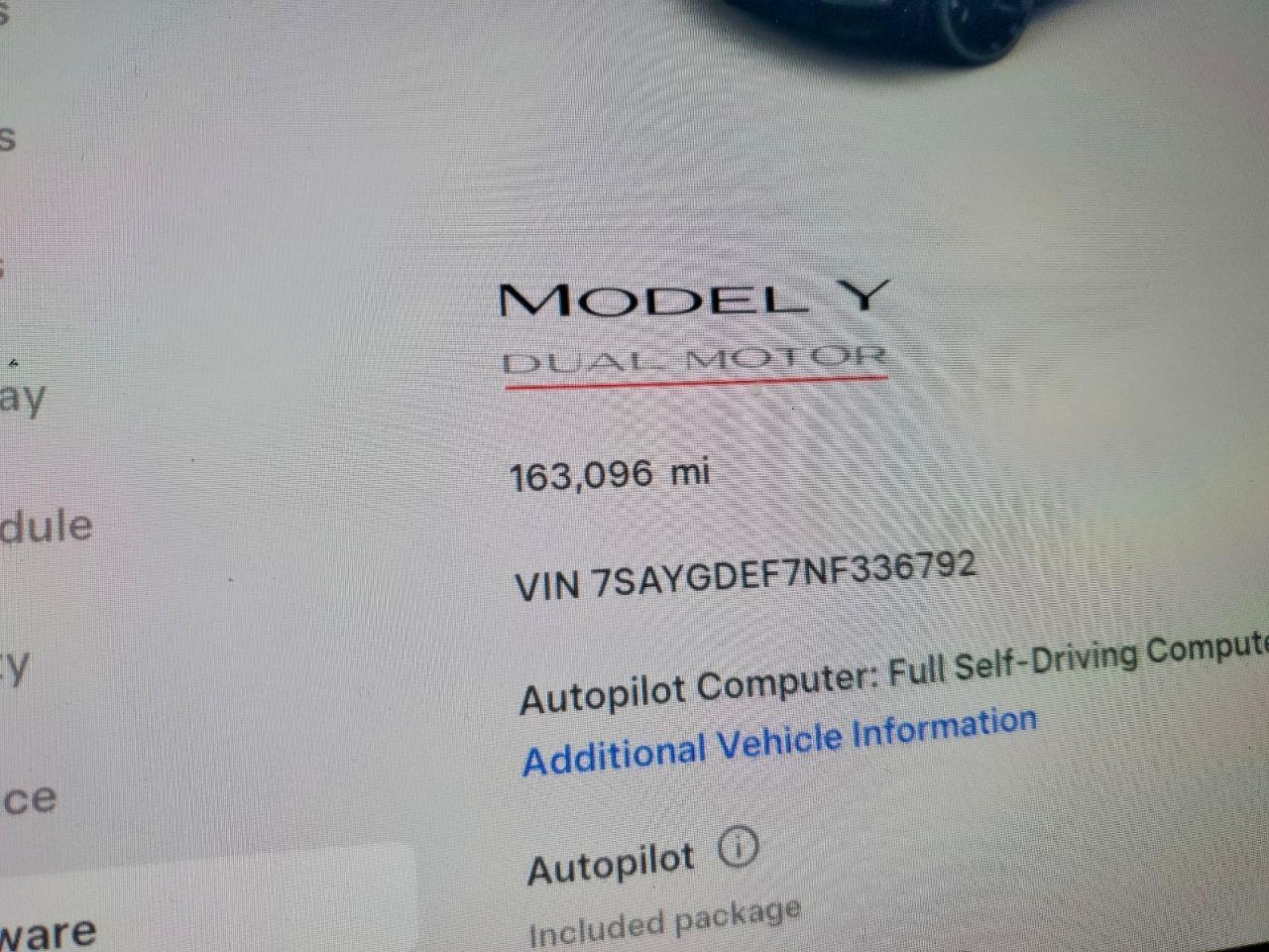 2022 TESLA MODEL Y