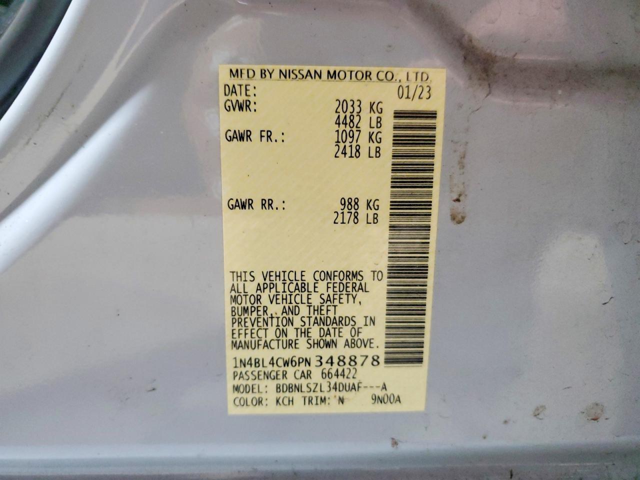 2023 NISSAN ALTIMA