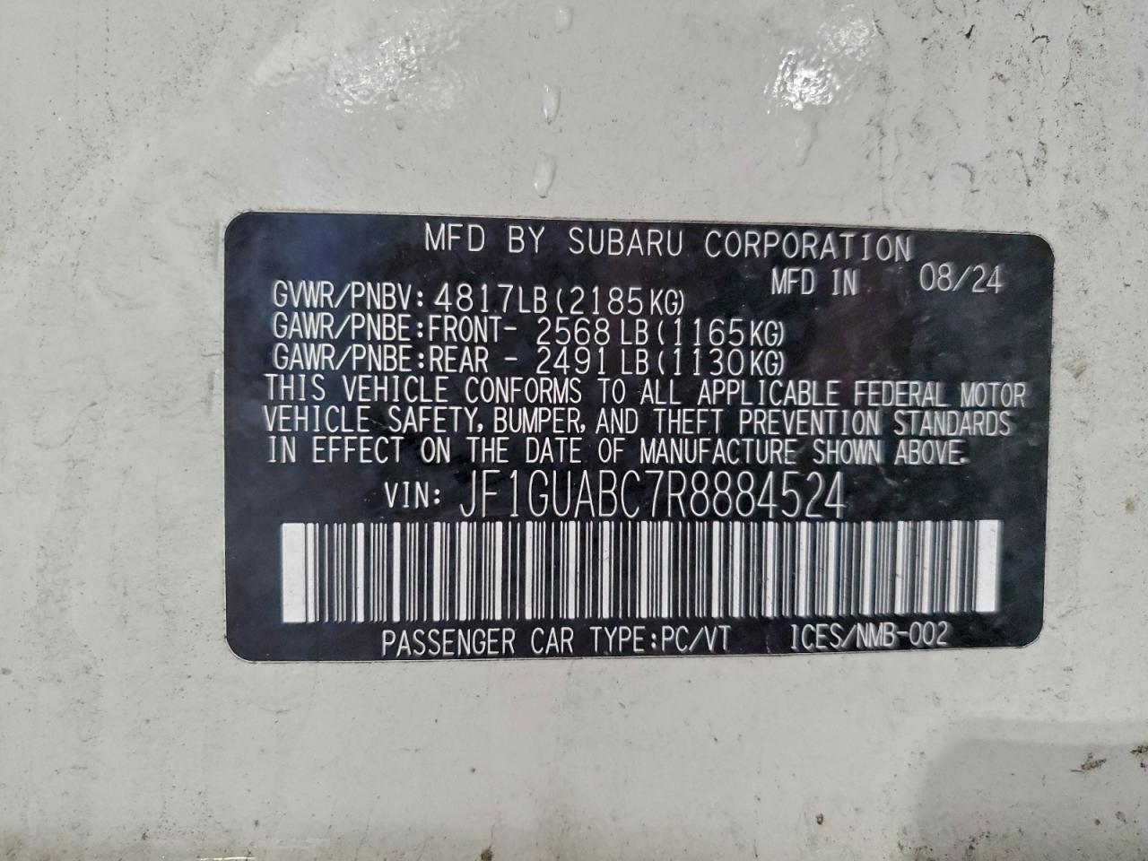 2024 SUBARU IMPREZA