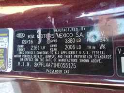 2017 KIA FORTE