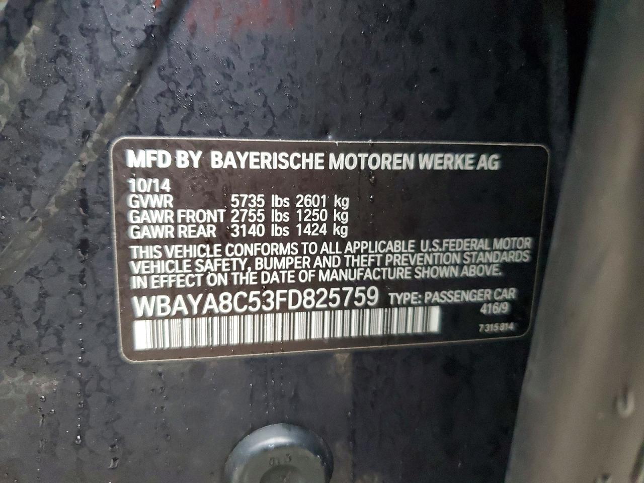 2015 BMW 7 series