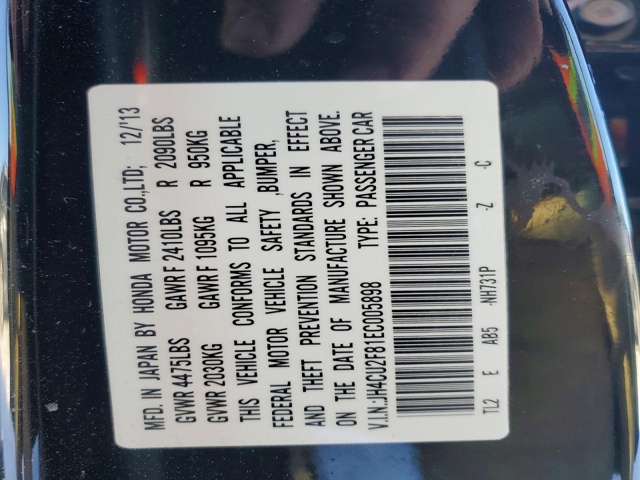 2014 ACURA TSX