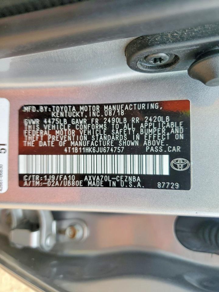2018 TOYOTA CAMRY