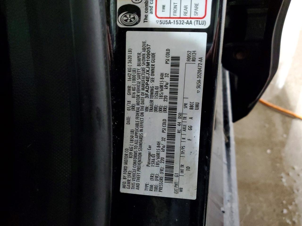 2018 FORD Fiesta