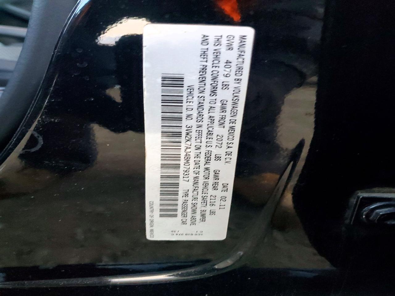 2011 VOLKSWAGEN JETTA