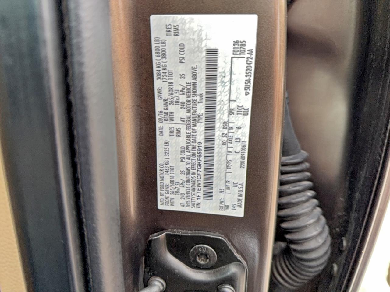 2016 FORD F-150