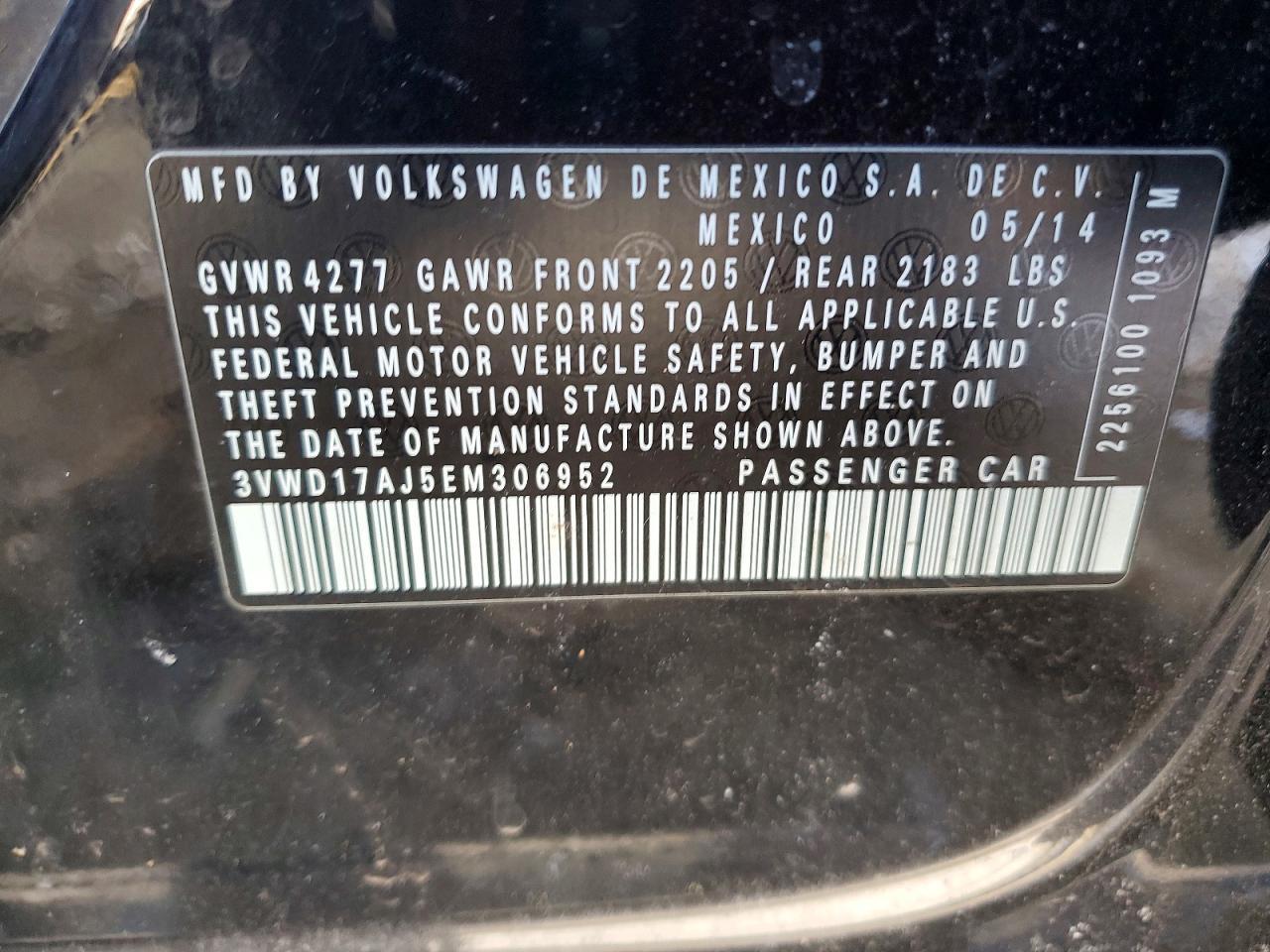 2014 VOLKSWAGEN JETTA
