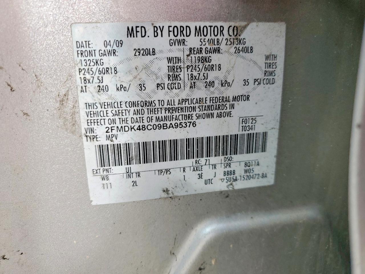 2009 FORD EDGE