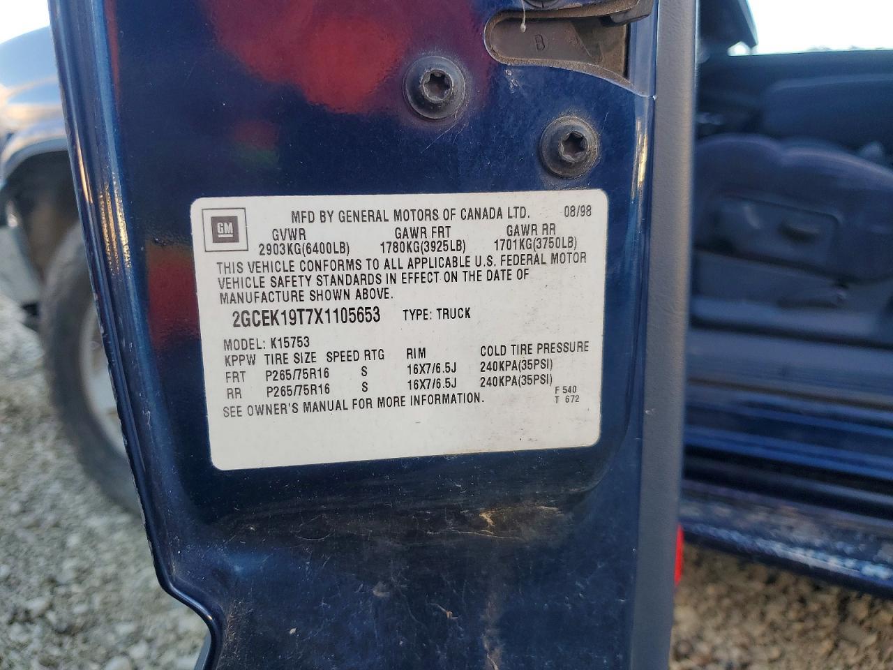 1999 CHEVROLET Silverado