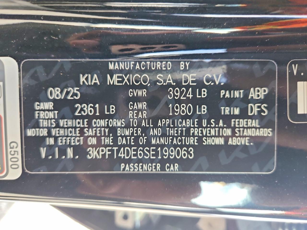 2025 KIA K4