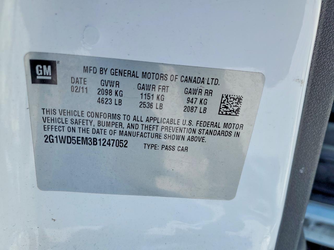2011 CHEVROLET IMPALA
