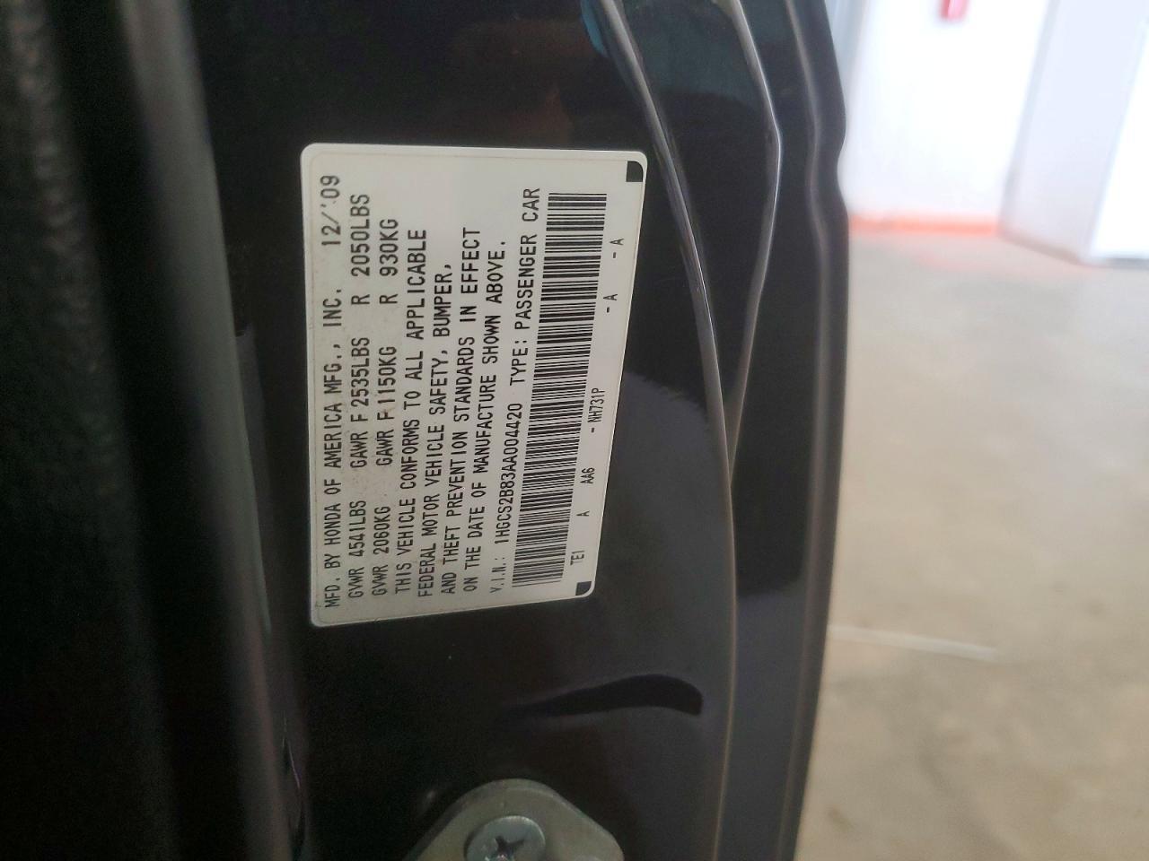 2010 HONDA ACCORD