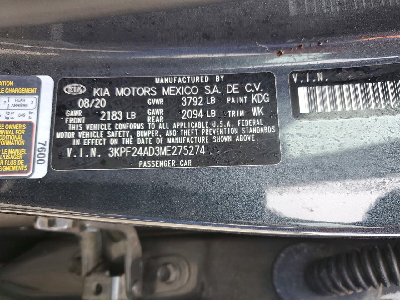 2021 KIA FORTE