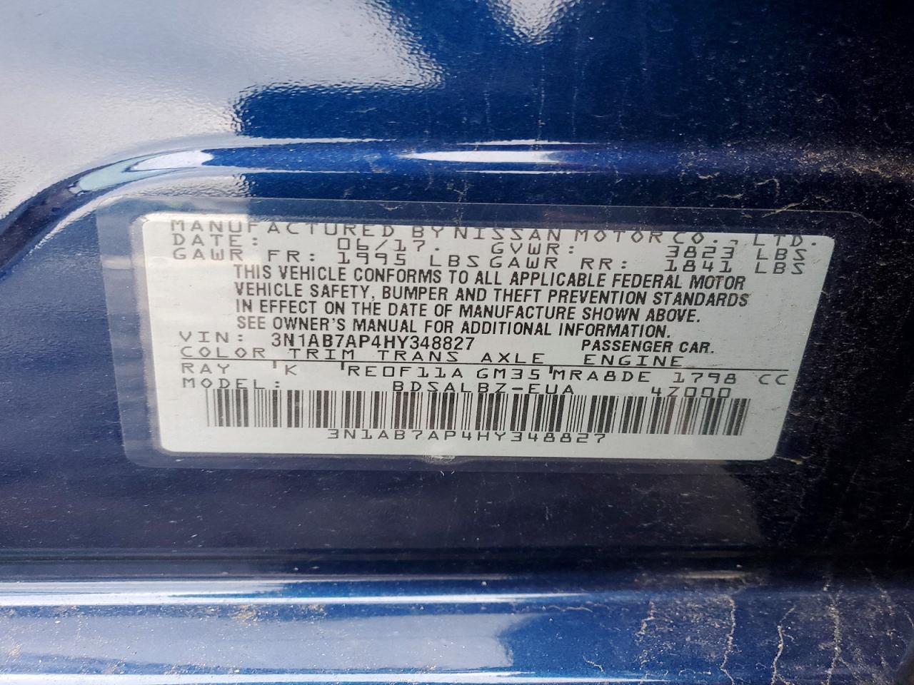 2017 NISSAN SENTRA