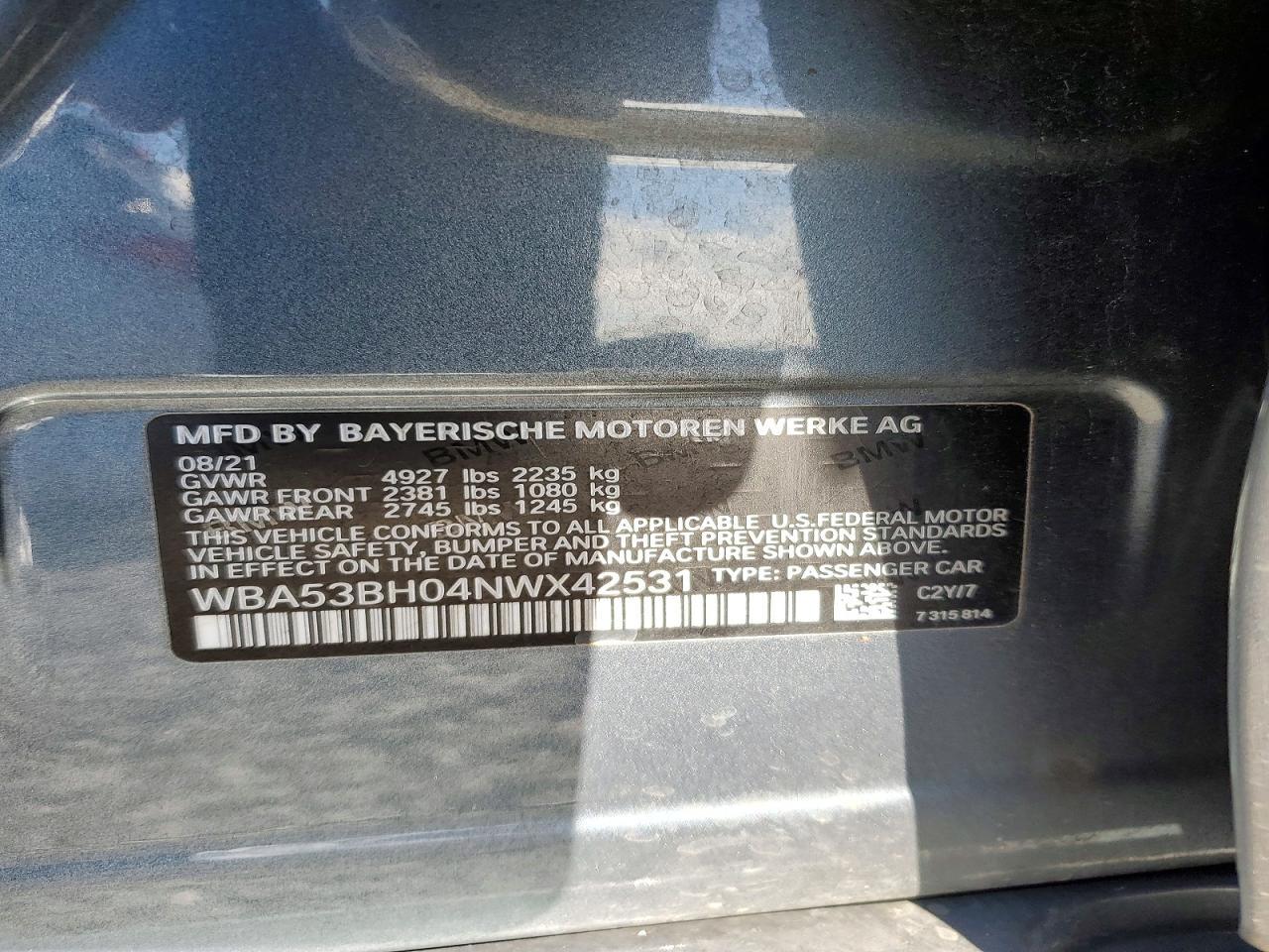 2022 BMW 5 series