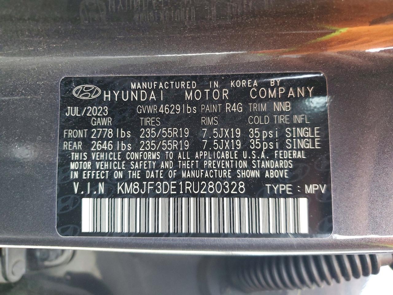 2024 HYUNDAI TUCSON