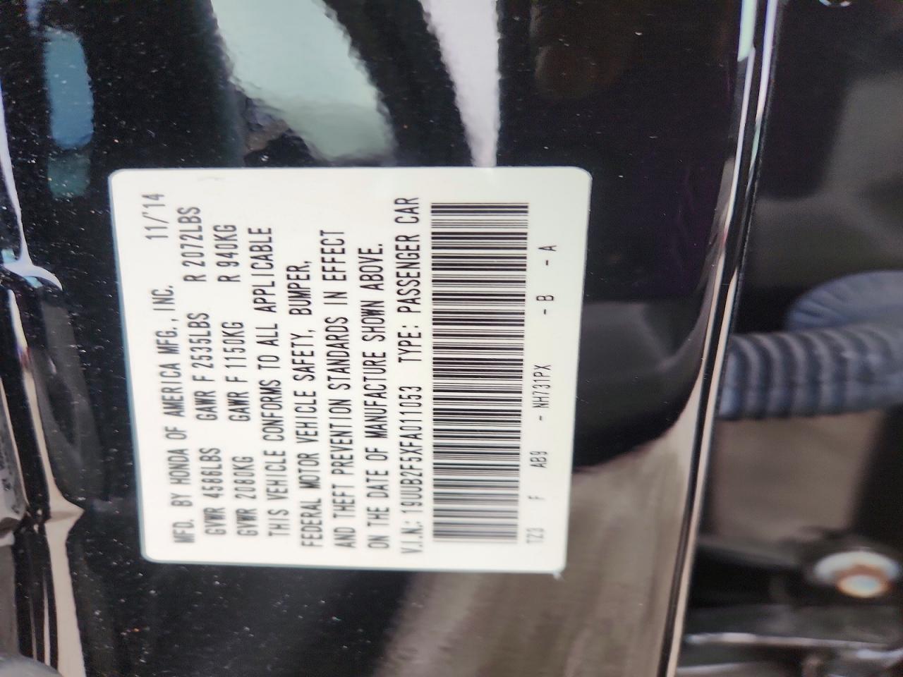 2015 ACURA TLX