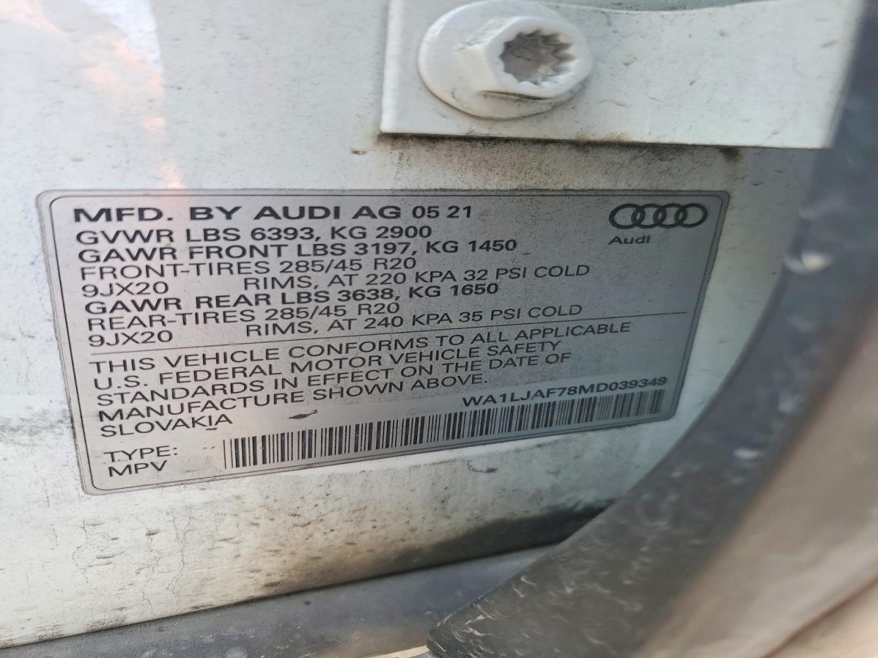 2021 AUDI Q7