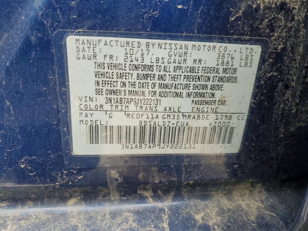 2018 NISSAN SENTRA