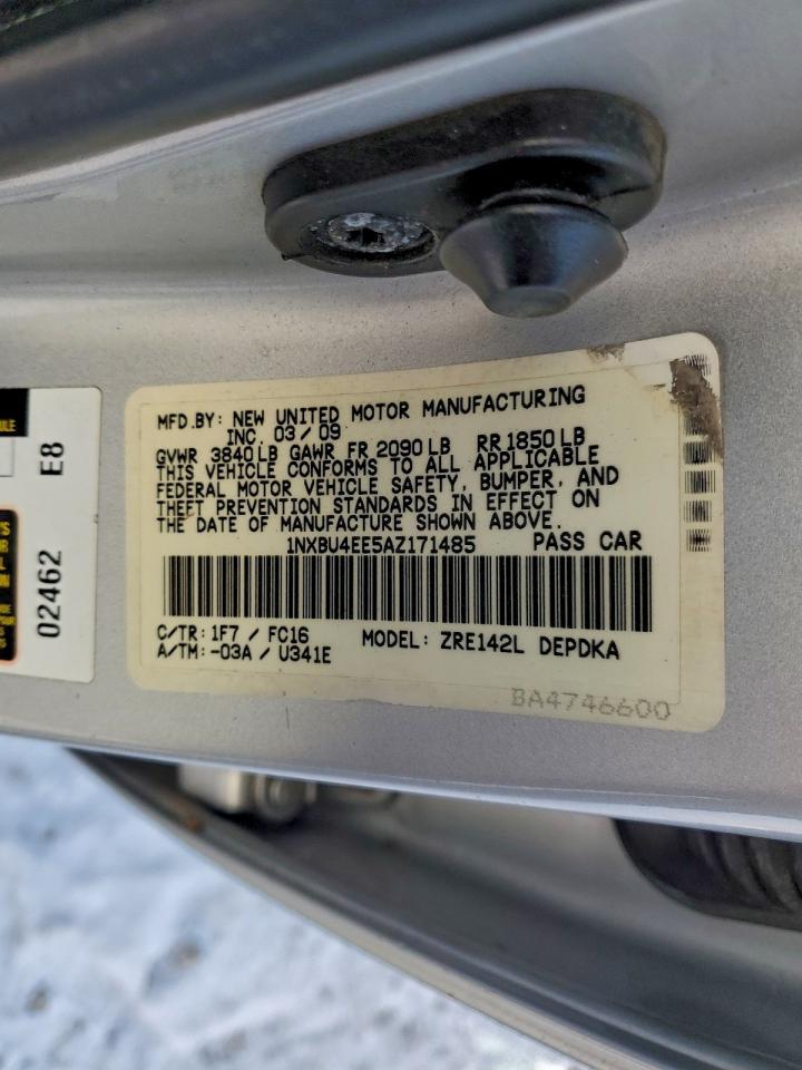 2010 TOYOTA COROLLA