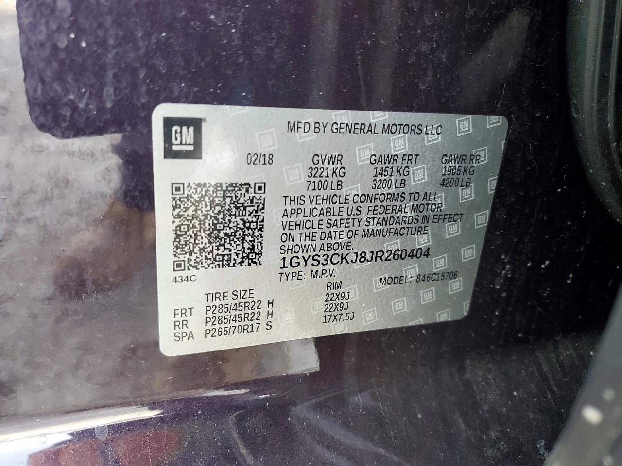 2018 CADILLAC ESCALADE